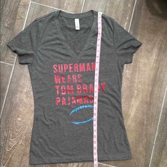 Bella Canvas Gray Fitted Short Sleeve Tom Brady T-Shirt - Picture 5 of 5